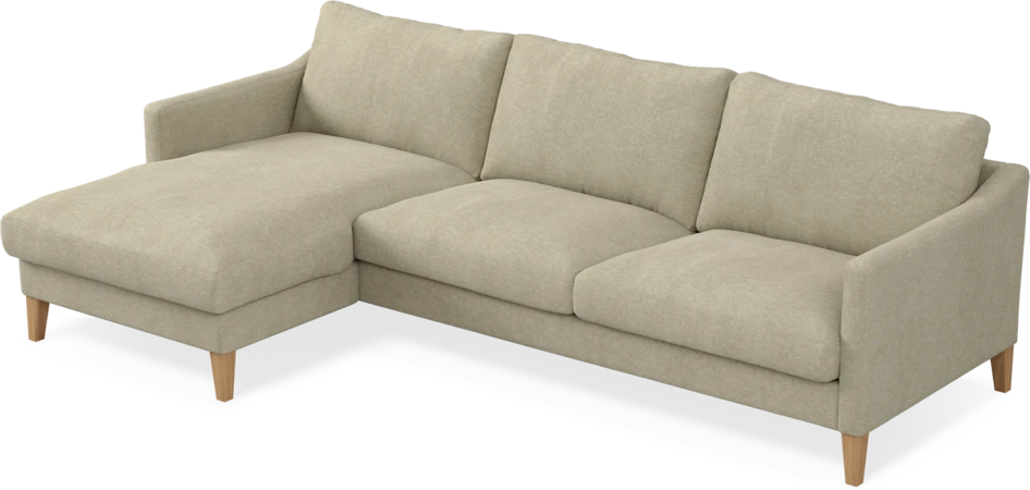Winston - 3-sits soffa med schäslong, vändbar - Beige
