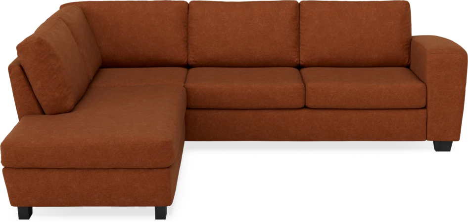 Friday - 2,5-sits soffa med divan vänster - Orange