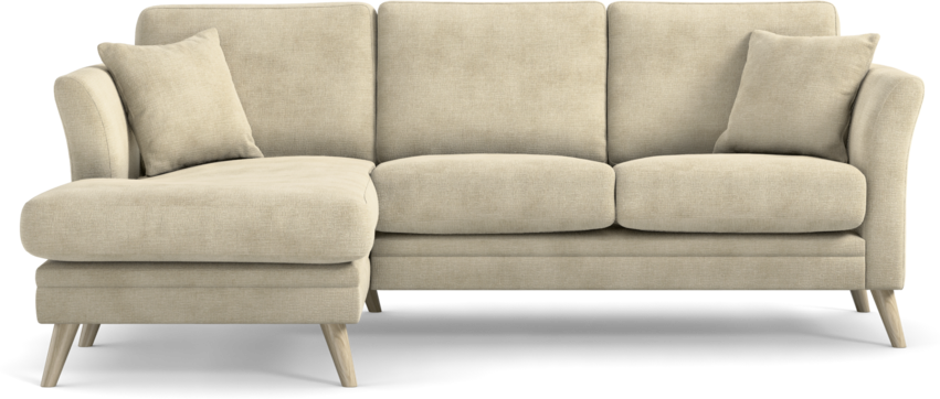 Eden - 2-sits soffa med schäslong - Beige