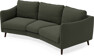 Madison - 3-sits soffa svängd, 70 cm - Grön