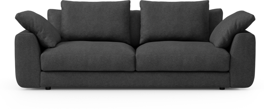 Amie - 3-sits soffa - Svart