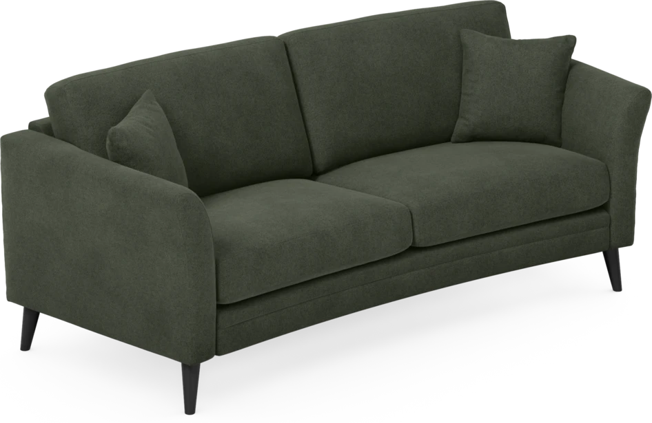 Eden - 2,5-sits soffa svängd - Grön