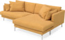 Harper - 4-sits med schäslong XL höger - Gul