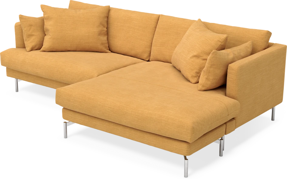Harper - 4-sits med schäslong XL höger - Gul