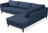 County - 2,5-sits soffa med divan höger - Blå