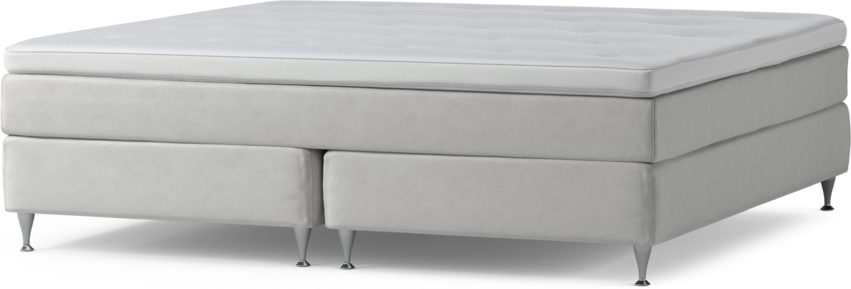 Delux Sense - Kontinentalsäng, dubbelsäng med bäddmadrass och sängben