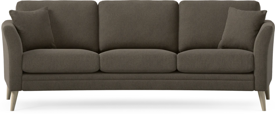 Eden - 3-sits soffa svängd - Brun