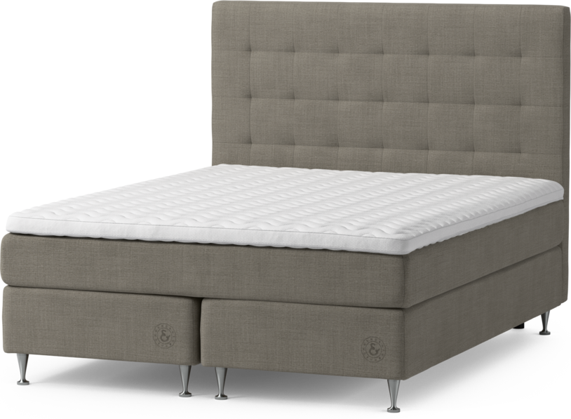 Särö Comfort - Kontinentalsäng, dubbelsäng med bäddmadrass, sängben och Bris sänggavel
