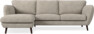 Madison Lux - 2-sits soffa med schäslong vänster - Vit