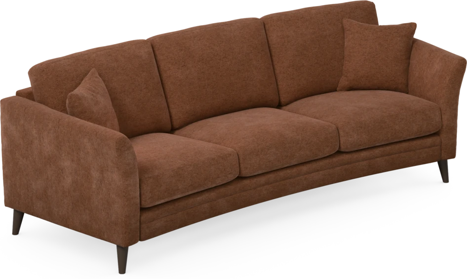 Eden - 3-sits soffa svängd - Orange