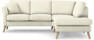 Eden - 2-sits soffa med divan - Vit