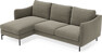 Madison Lux - 2-sits soffa med schäslong vänster - Grön