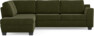 Friday - 2,5-sits soffa med divan vänster - Grön