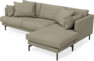 Harper - 4-sits med schäslong höger  - Beige