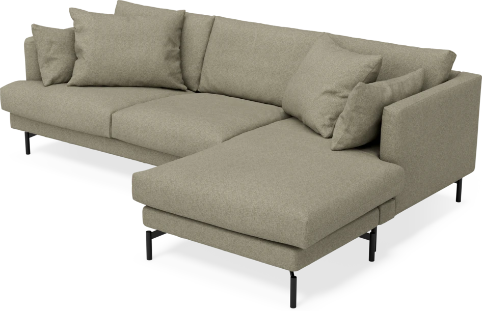 Harper - 4-sits med schäslong höger  - Beige