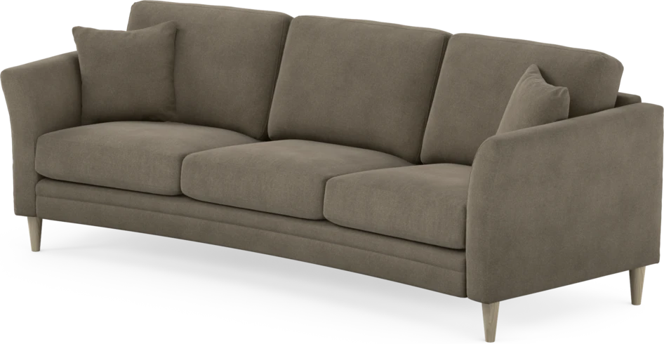 Eden - 3-sits soffa svängd - Beige