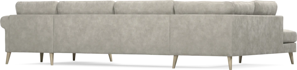Bridge - 3-sits soffa med divan vänster och schäslong höger - Grå
