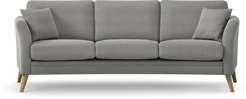 Eden - 3-sits soffa svängd - Grå