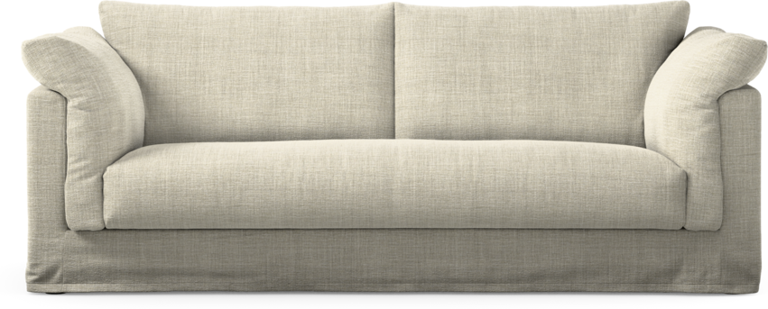 Cherrie - 2,5-sits soffa, hel dyna och kappa - Beige