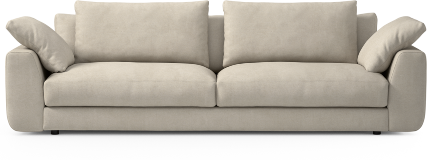 Amie - 4-sits soffa - Vit