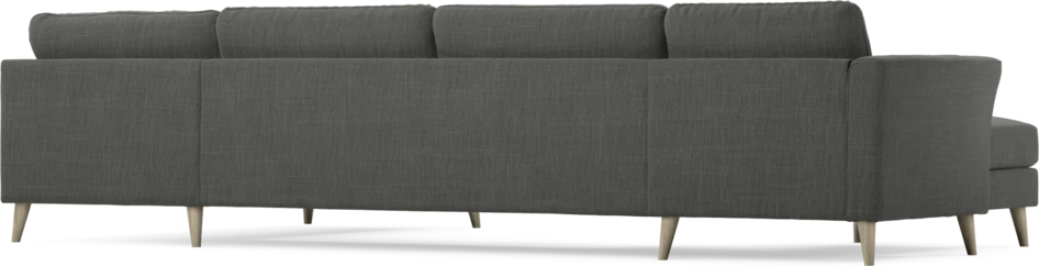 Bridge - 3-sits soffa med schäslong vänster och divan höger - Grå
