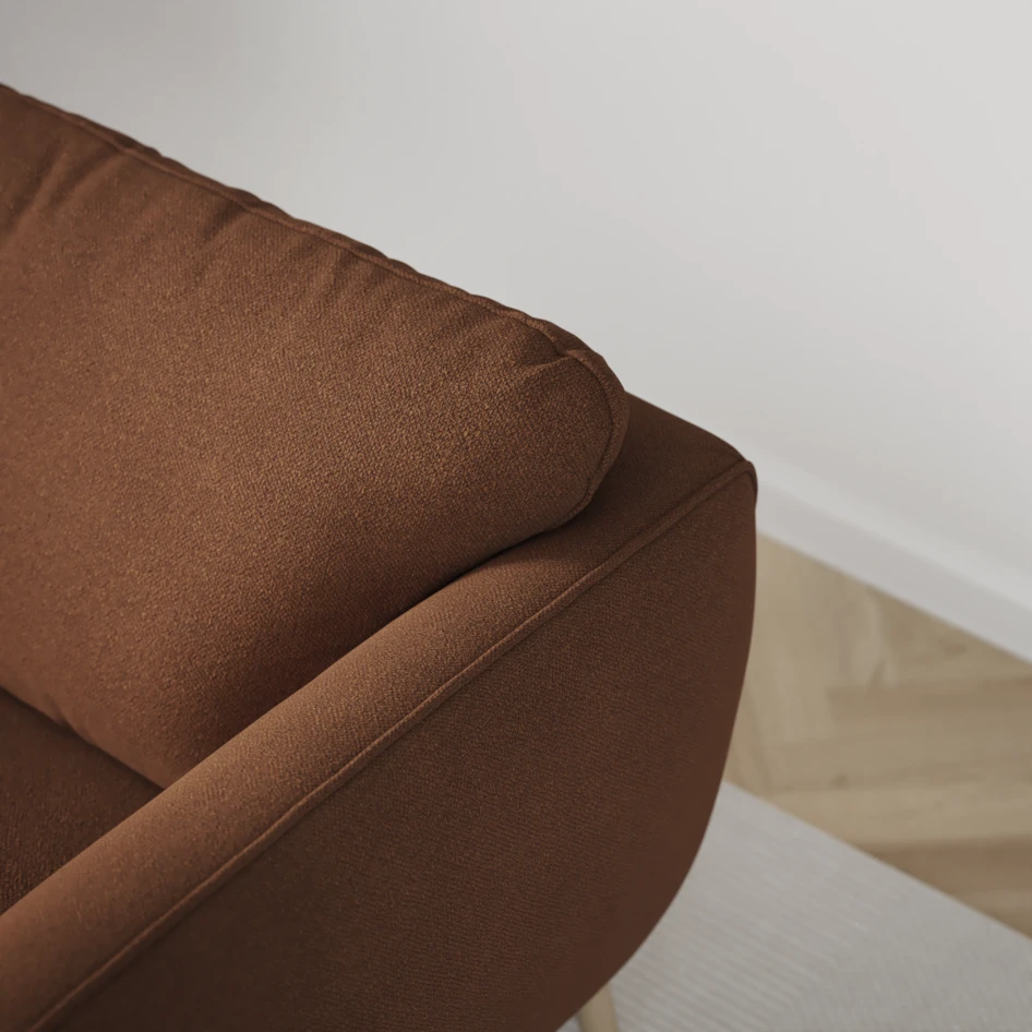 Madison - 2-sits soffa med divan vänster och schäslong höger - Brun