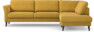 Bridge - 3-sits soffa med divan höger - Gul