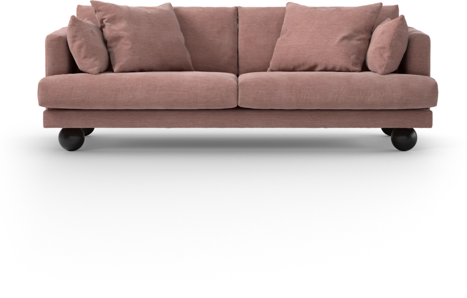 Harper - 3-sits soffa - Rosa