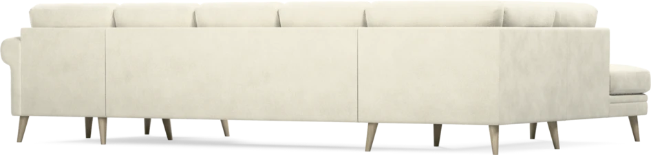 Eden - 3-sits soffa med divan vänster och schäslong höger - Vit