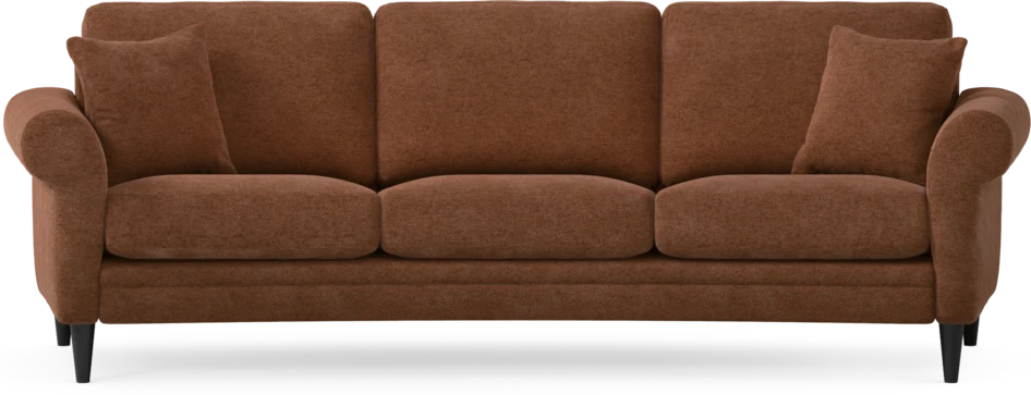 Eden - 3-sits soffa svängd - Orange