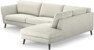 Madison Lux - 3-sits soffa med divan höger - Vit