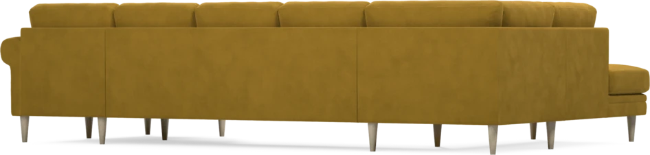 Eden - 3-sits soffa med divan vänster och schäslong höger - Gul