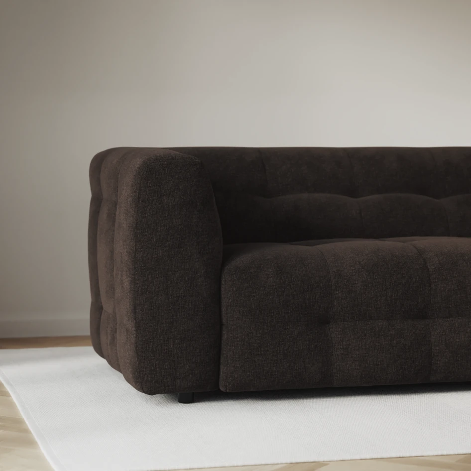Bella - 3-sits soffa - Brun