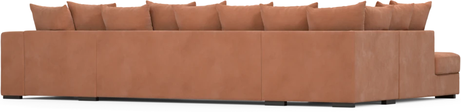 Town - 3-sits soffa med divan vänster och schäslong höger - Orange
