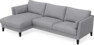 Winston - 3-sits soffa med schäslong, vändbar - Grå