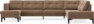 Rio - 4-sits soffa med schäslong vänster och divan höger - Beige