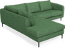 Madison - 2-sits soffa med divan vänster - Grön