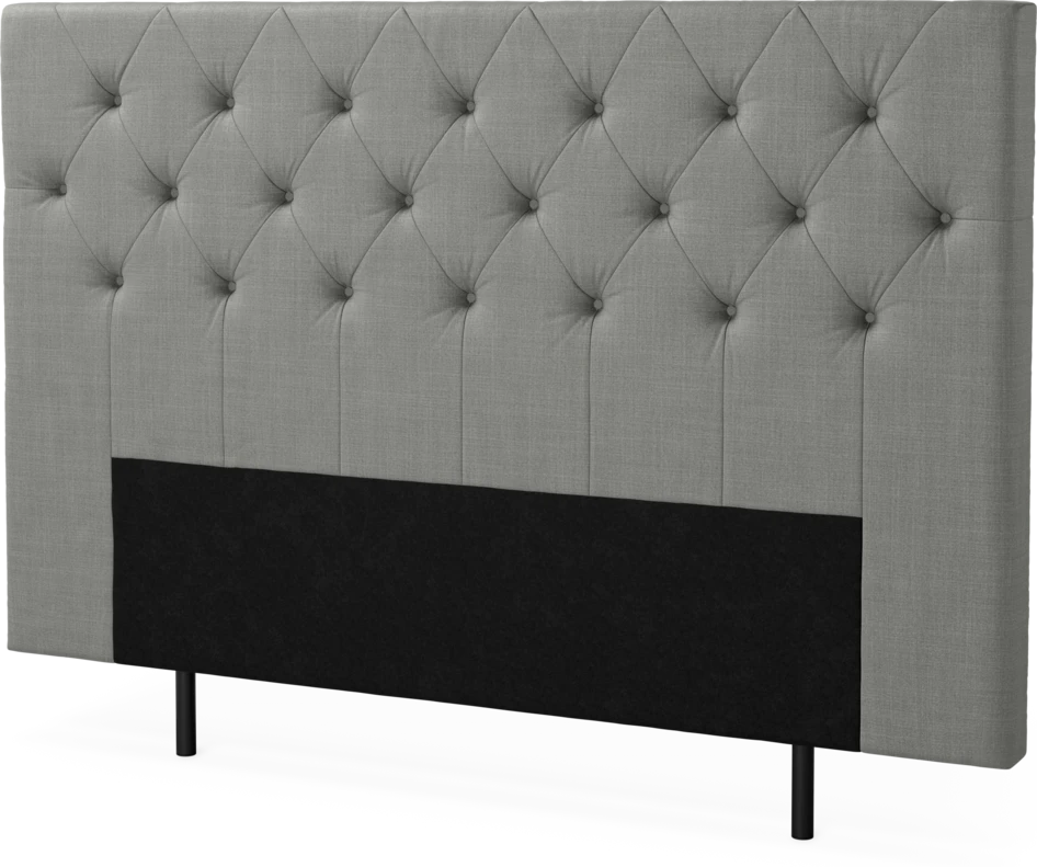 New York pikerad - Sänggavel, 90-210 cm - Grå