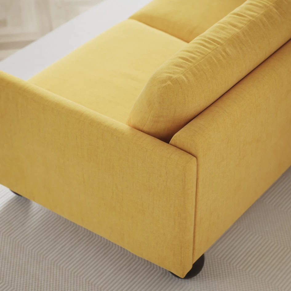 Madison Lux - Hörnsoffa 3+2-sits, hörn 1 - Gul