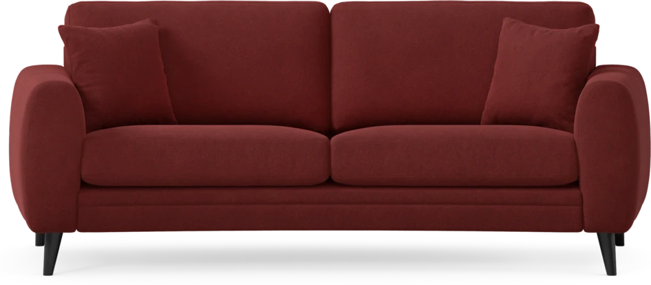 Eden - 2,5-sits soffa svängd - Röd