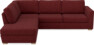 Friday - 2,5-sits soffa med divan vänster - Rosa