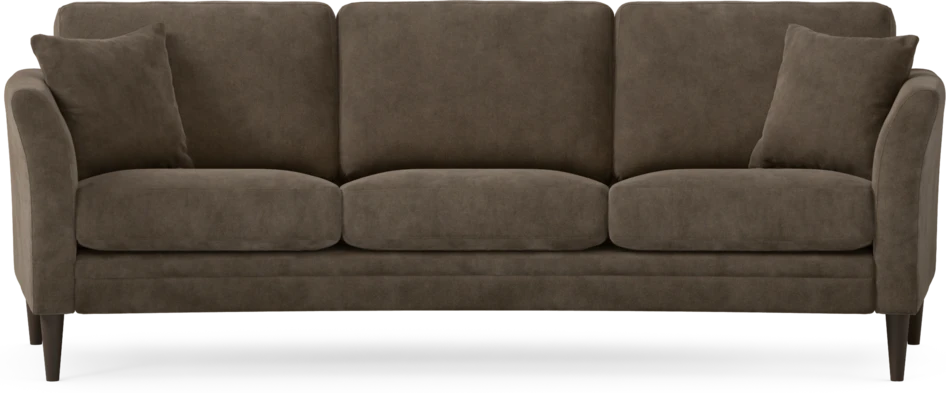 Eden - 3-sits soffa svängd - Brun