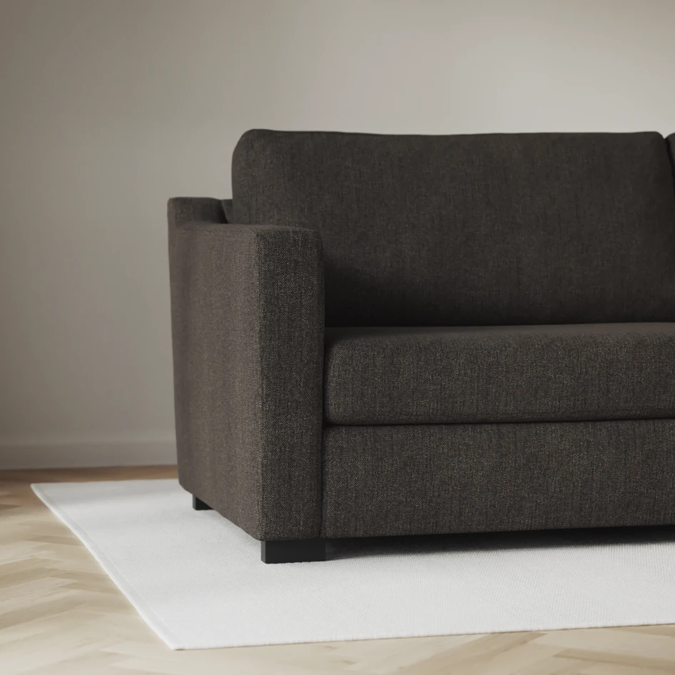 Friday - 2,5-sits soffa med divan höger - Brun