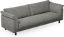 Cherrie - 4-sits soffa, hel dyna, fast klädsel - Grå