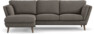 Madison Lux - 2-sits soffa med schäslong vänster - Brun