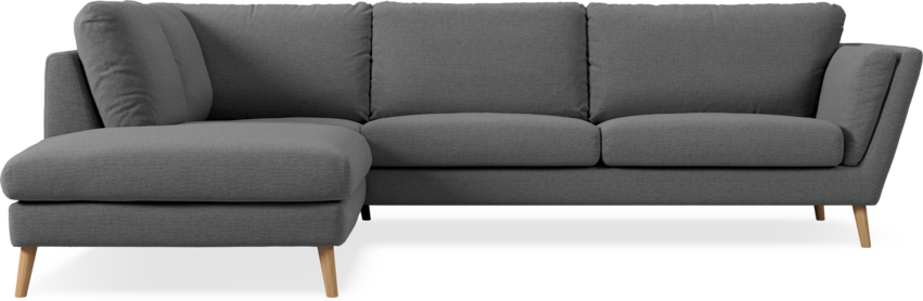 Madison - 3-sits soffa med divan vänster - Grå