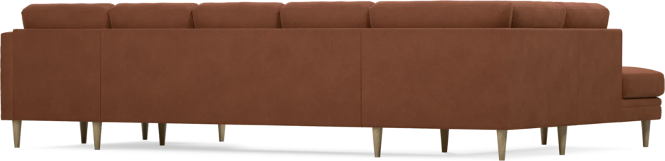 Eden - 3-sits soffa med divan vänster och schäslong höger - Orange