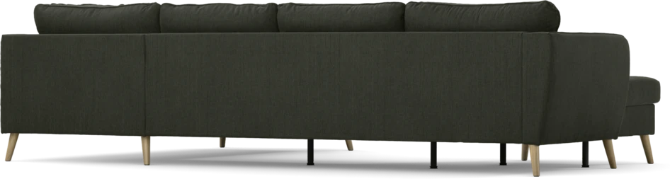 County - 3-sits soffa med schäslong vänster och divan höger - Grön