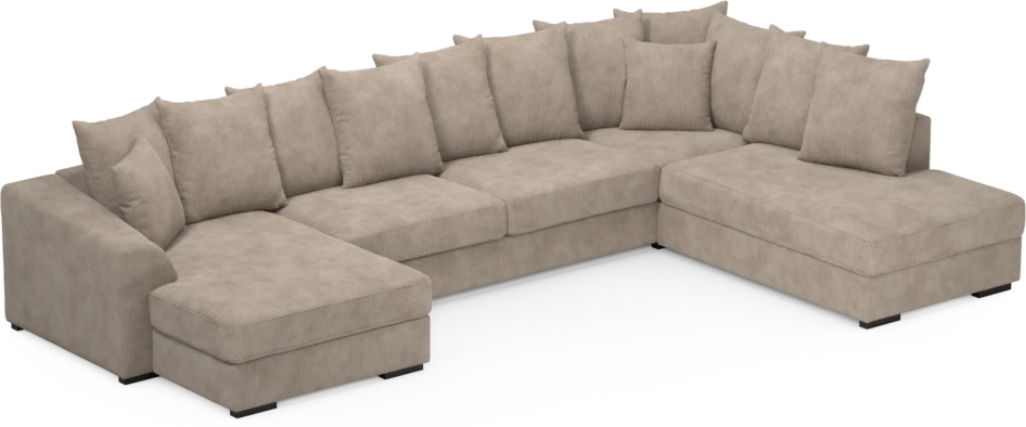 Town - 3-sits soffa med divan höger och schäslong vänster - Beige