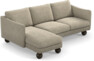 Madison Lux - 2-sits soffa med schäslong vänster - Beige